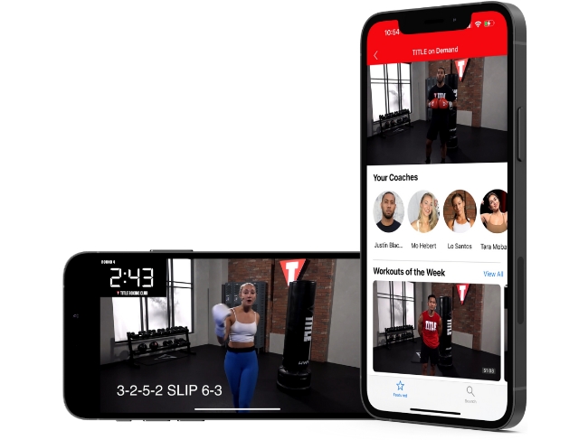 Mobile TITLE Boxing Club Workouts